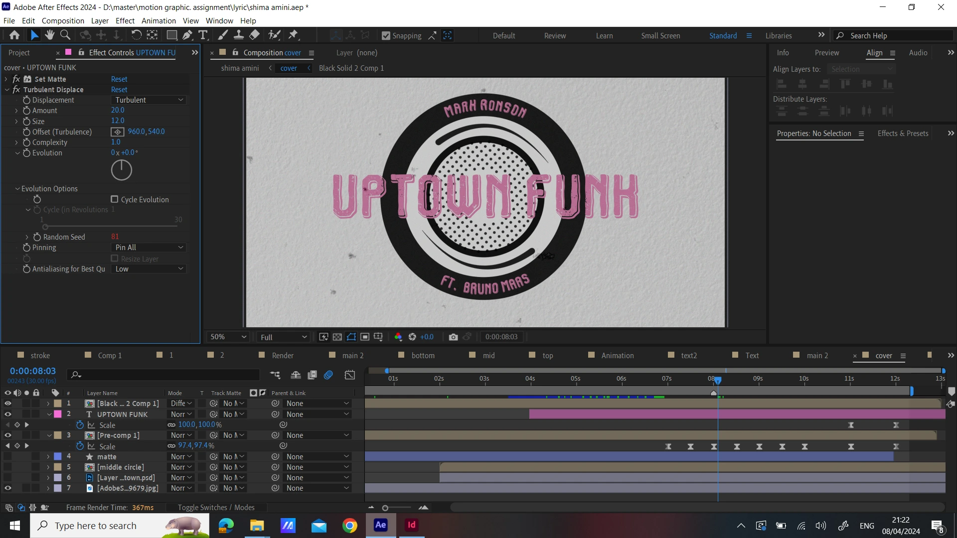 Shima Amini - Uptown Funk Lyric Video